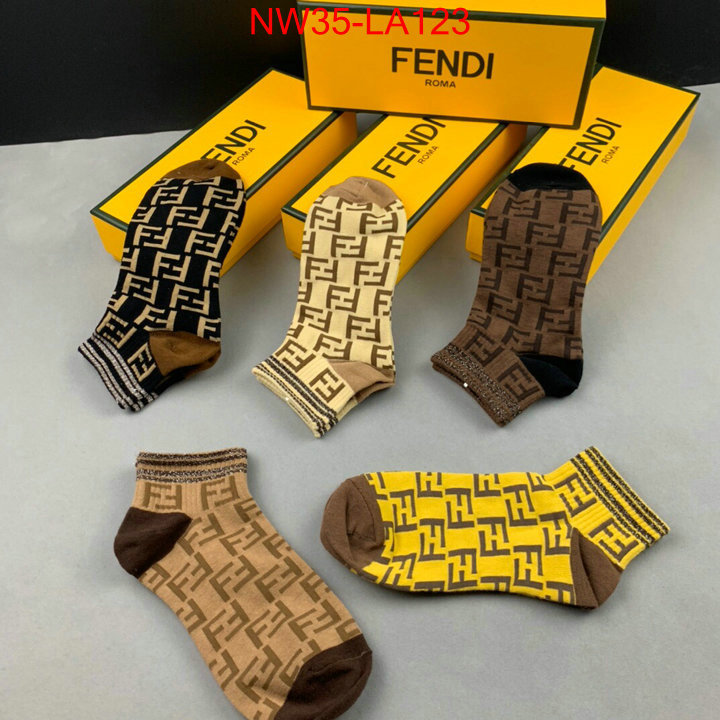 Sock-Fendi,wholesale replica shop , ID:LA123,$: 35USD