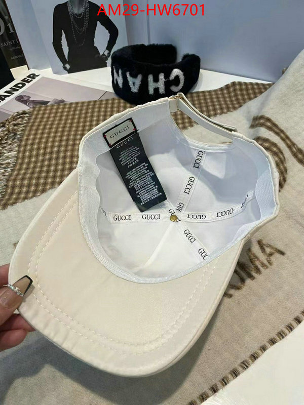 Cap (Hat)-Gucci,top 1:1 replica , ID: HW6701,$: 29USD