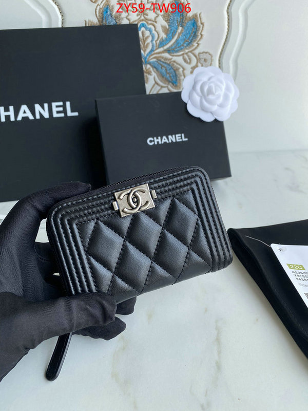 Chanel Bags(TOP)-Wallet-,ID: TW906,$: 59USD