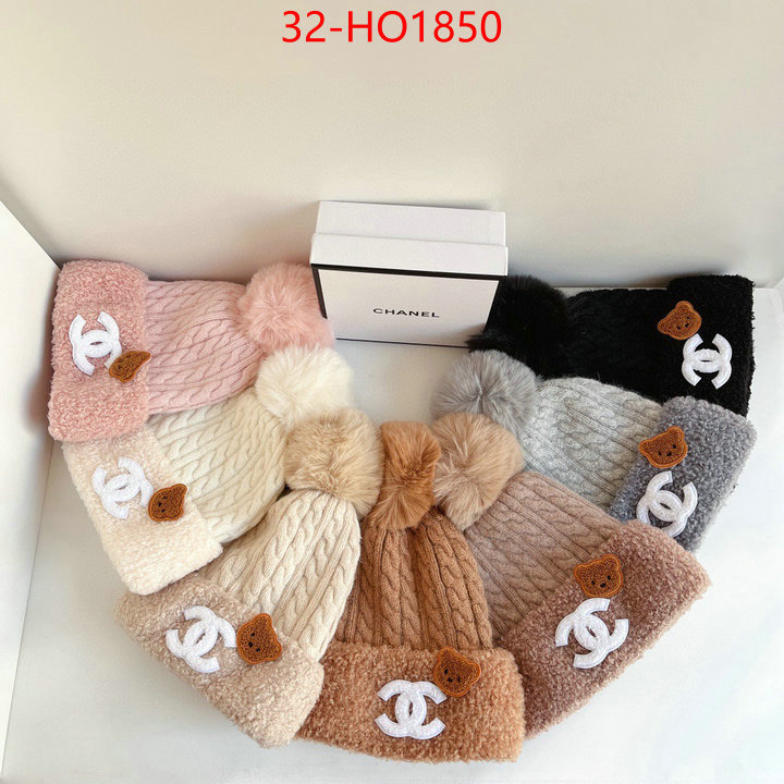 Cap (Hat)-Chanel,1:1 replica wholesale , ID: HO1850,$: 32USD