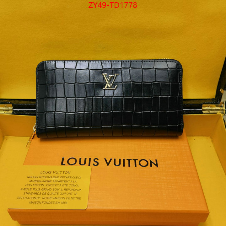 LV Bags(4A)-Wallet,ID: TD1778,$: 49USD