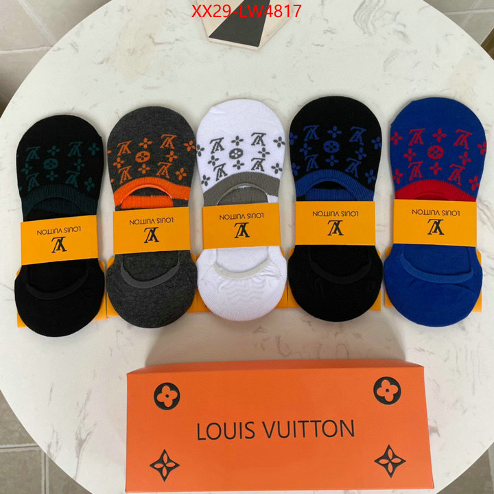 Sock-LV,2023 aaaaa replica 1st copy , ID: LW4817,$: 29USD