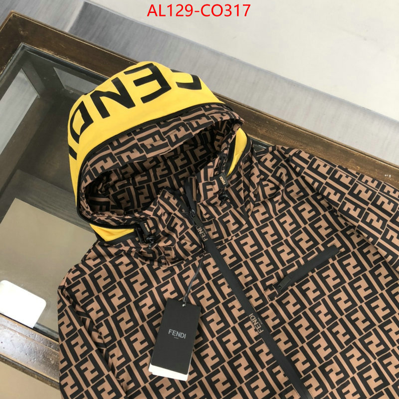 Down jacket Men-Fendi,aaaaa replica , ID: CO317,$: 129USD