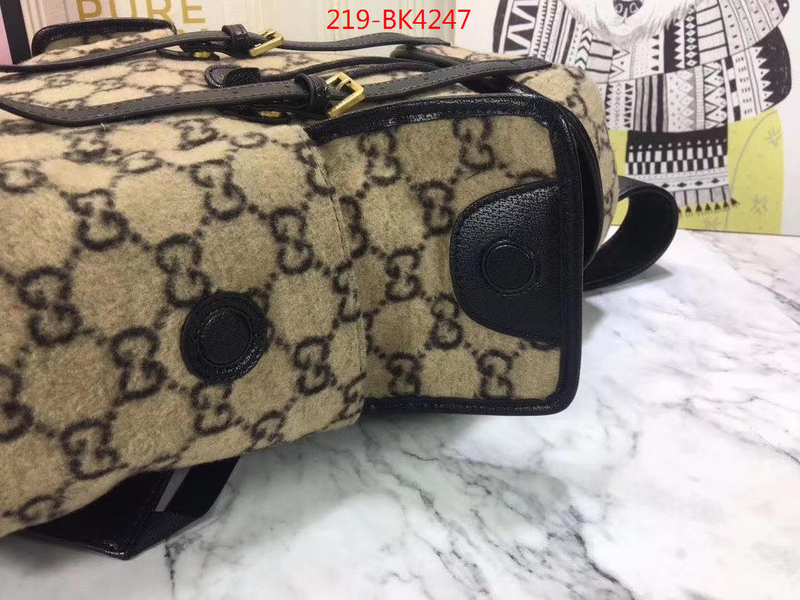 Gucci Bags(TOP)-Backpack-,aaaaa+ class replica ,ID: BK4247,$: 219USD