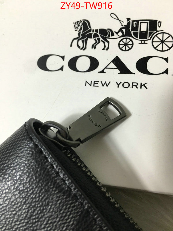 Coach Bags(4A)-Wallet,best aaaaa ,ID: TW916,$: 49USD