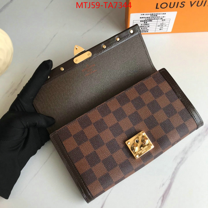 LV Bags(4A)-Wallet,ID: TA7344,$: 59USD