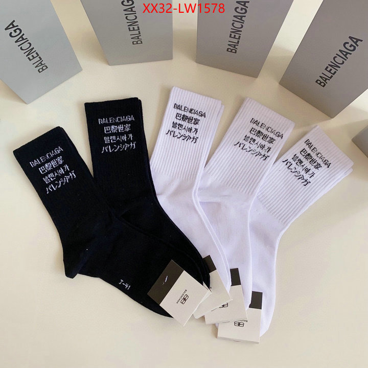 Sock-Balenciaga,luxury 7 star replica , ID: LW1578,$: 32USD