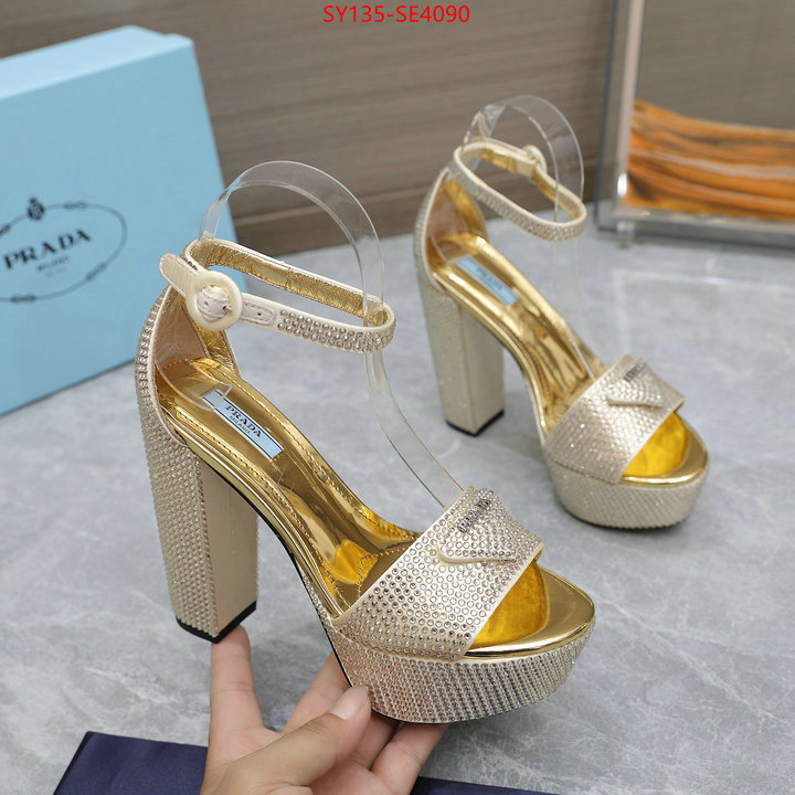 Women Shoes-Prada,mirror quality , ID: SE4090,$: 135USD