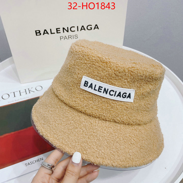 Cap (Hat)-Balenciaga,luxury shop , ID: HO1843,$: 32USD