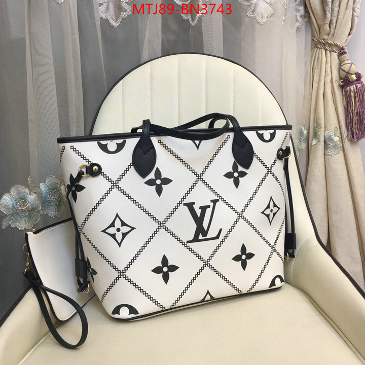 LV Bags(4A)-Neverfull-,wholesale replica shop ,ID: BN3743,$: 89USD