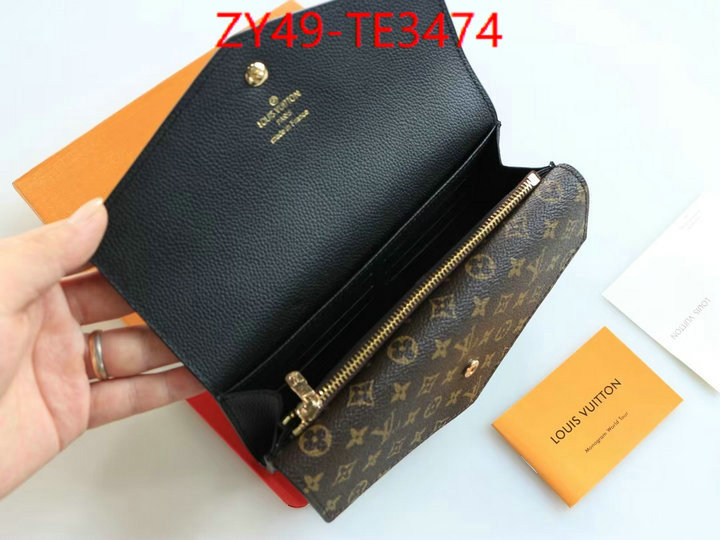 LV Bags(4A)-Wallet,fashion replica ,ID: TE3474,$: 49USD