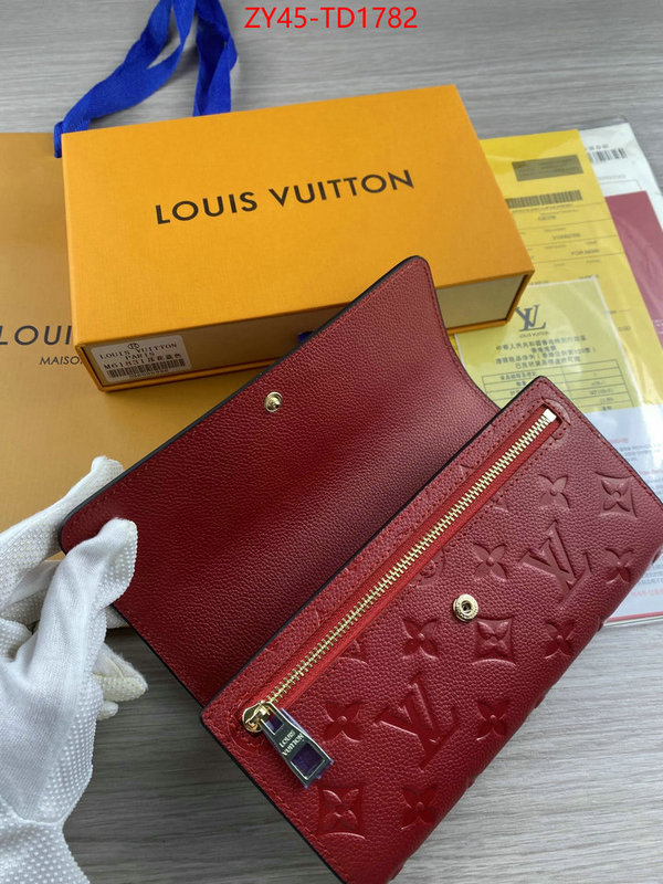 LV Bags(4A)-Wallet,ID: TD1782,$: 45USD