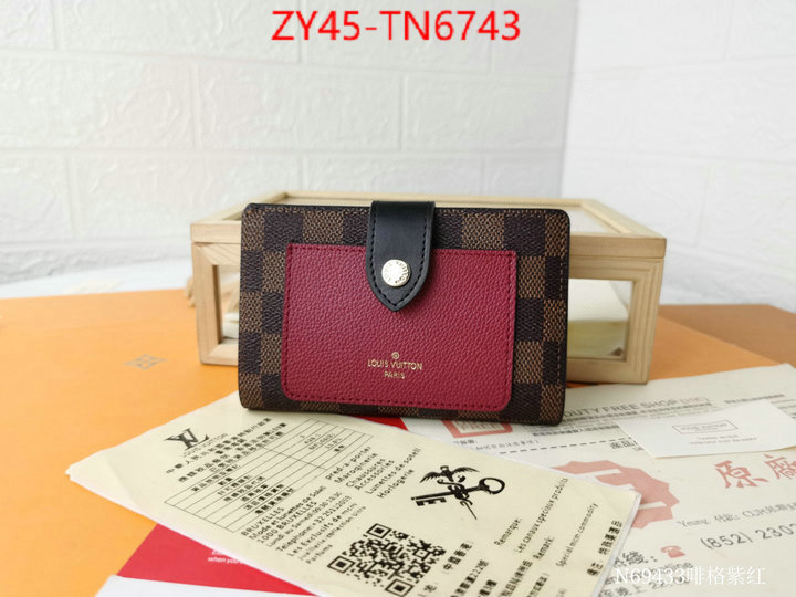 LV Bags(4A)-Wallet,ID: TN6743,$: 45USD