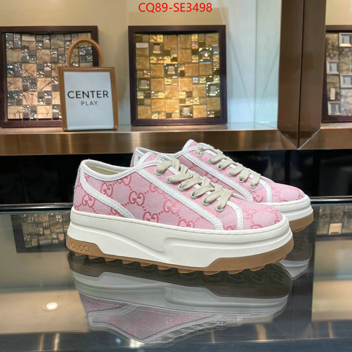 Women Shoes-Gucci,fake aaaaa , ID: SE3498,$: 89USD