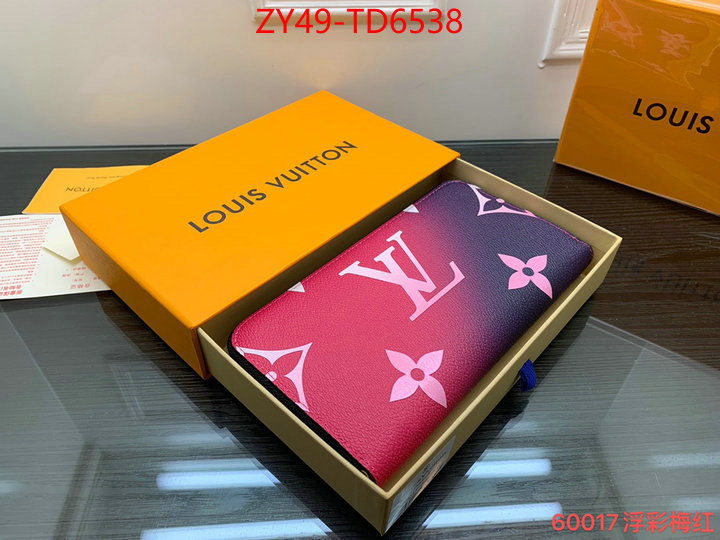 LV Bags(4A)-Wallet,designer 1:1 replica ,ID: TD6538,$: 49USD