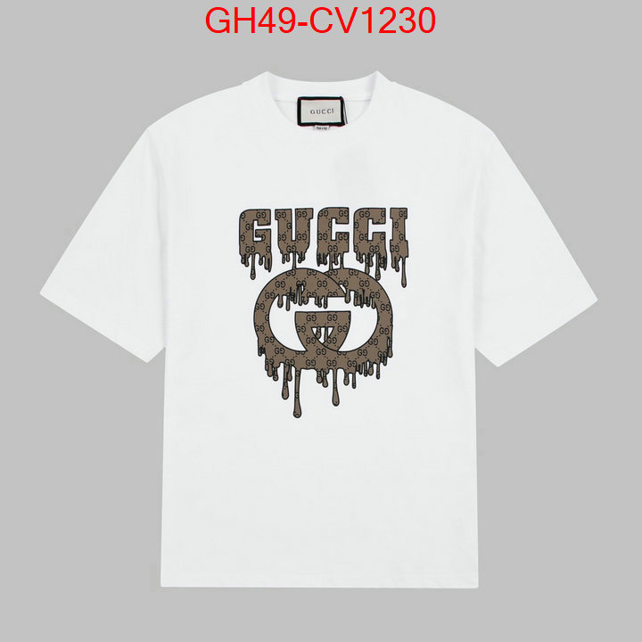 Clothing-Gucci,the best quality replica , ID: CV1230,$: 49USD