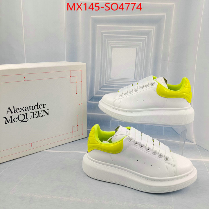 Men Shoes-Alexander McQueen,replica aaaaa designer , ID: SO4774,$: 145USD