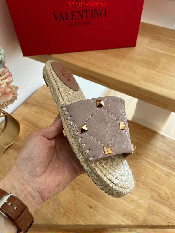 Women Shoes-Valentino,fake designer , ID: SR650,$: 105USD