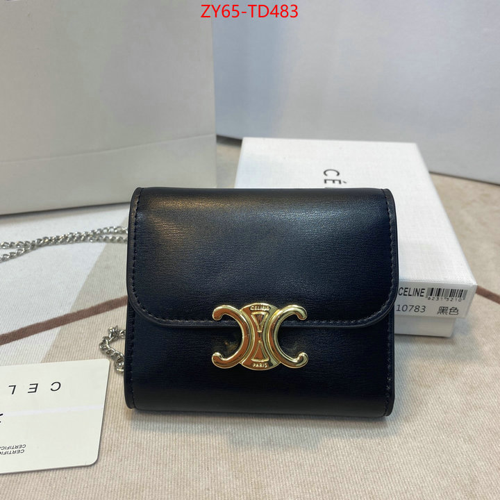 CELINE Bags(4A)-Wallet,luxury cheap ,ID: TD483,$: 65USD
