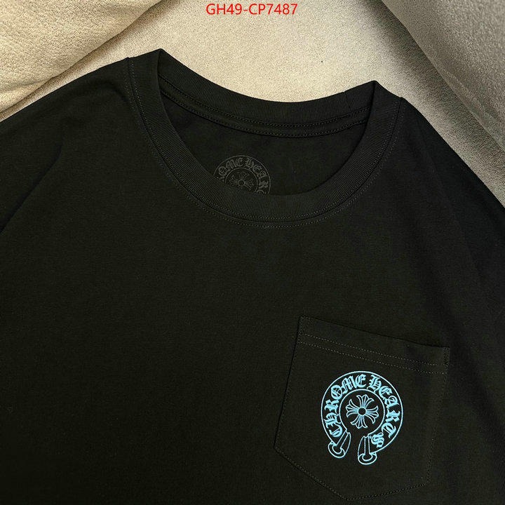 Clothing-Chrome Hearts,can you buy knockoff , ID: CP7487,$: 49USD