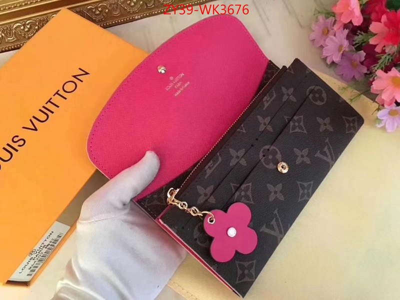 LV Bags(4A)-Wallet,ID: WK3676,$:39USD