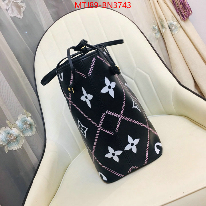 LV Bags(4A)-Neverfull-,wholesale replica shop ,ID: BN3743,$: 89USD