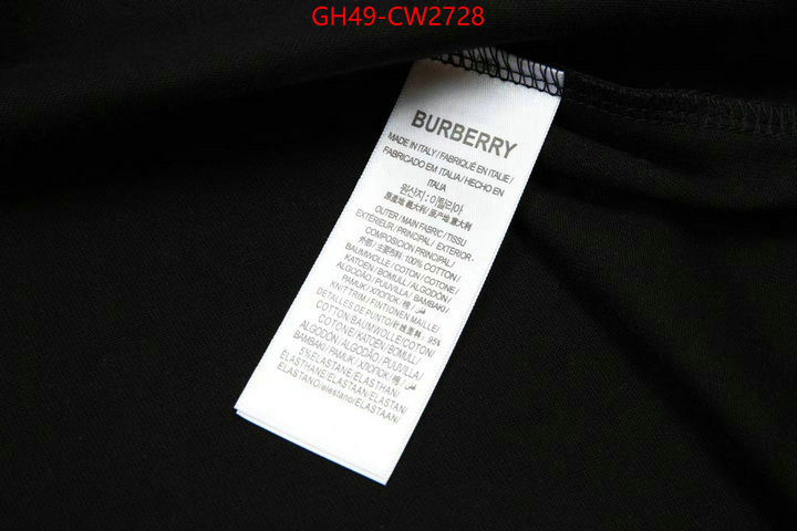 Clothing-Burberry,wholesale sale , ID: CW2728,$: 49USD