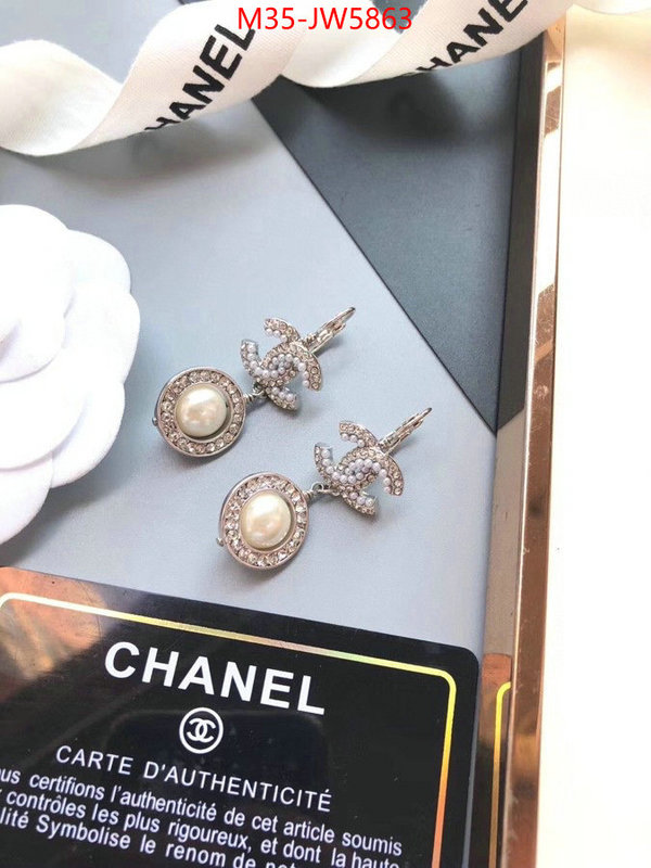 Jewelry-Chanel,luxury fake , ID: JW5863,$: 35USD