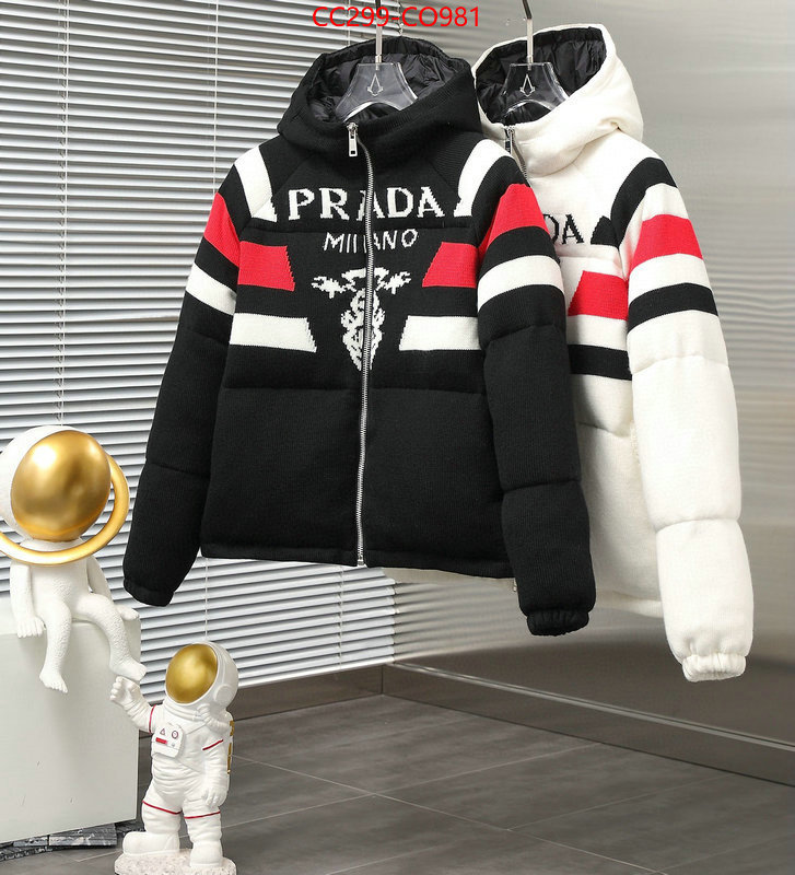 Down jacket Women-Prada,where to buy , ID: CO981,$: 299USD