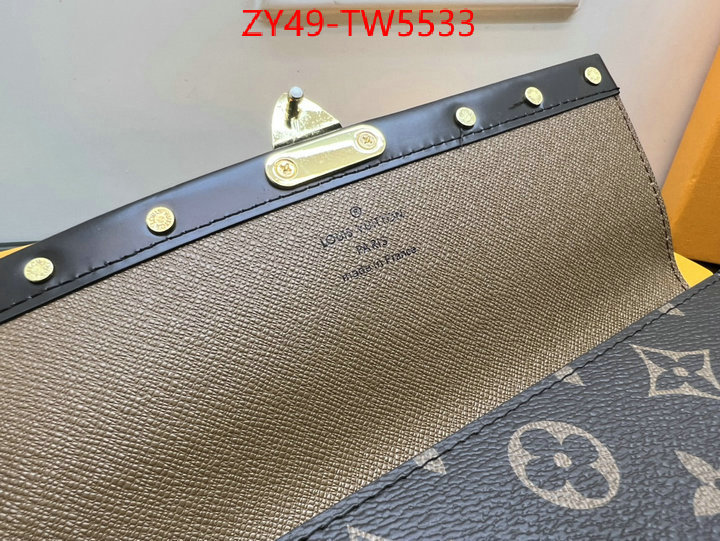 LV Bags(4A)-Wallet,what's the best place to buy replica ,ID: TW5533,$: 49USD