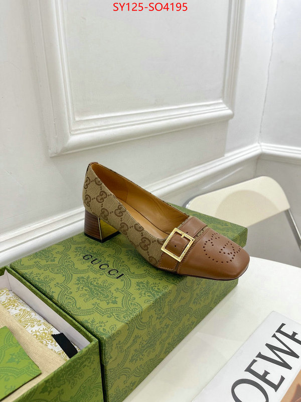 Women Shoes-Gucci,high quality 1:1 replica , ID: SO4195,$: 125USD