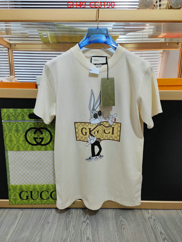 Clothing-Gucci,wholesale imitation designer replicas , ID: CE3190,$: 49USD