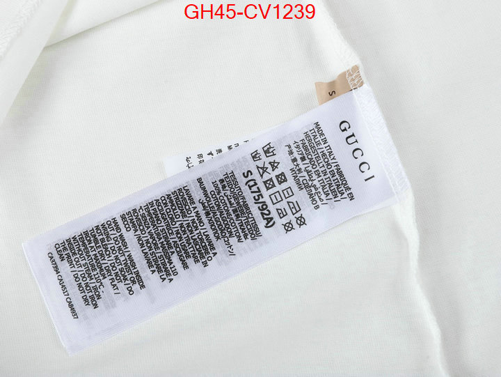 Clothing-Gucci,wholesale 2023 replica , ID: CV1239,$: 45USD