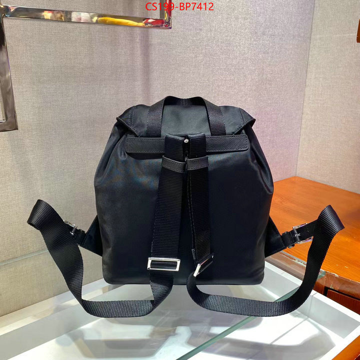 Prada Bags(TOP)-Backpack-,ID: BP7412,$: 199USD