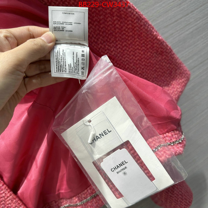 Clothing-Chanel,where can you buy replica ,ID: CW3437,$: 229USD