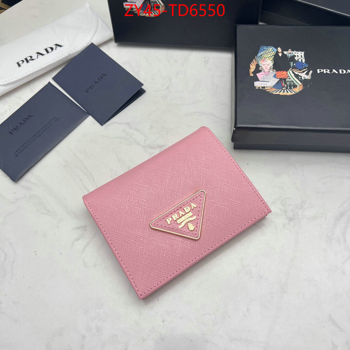 Prada Bags(4A)-Wallet,best like ,ID: TD6550,$: 45USD