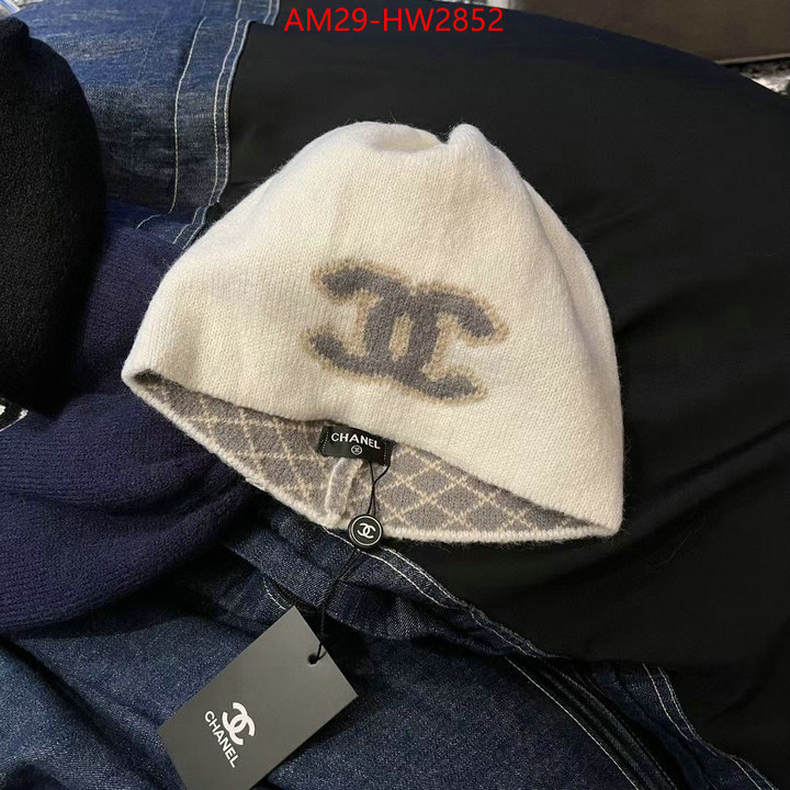 Cap (Hat)-Chanel,wholesale imitation designer replicas , ID: HW2852,$: 29USD