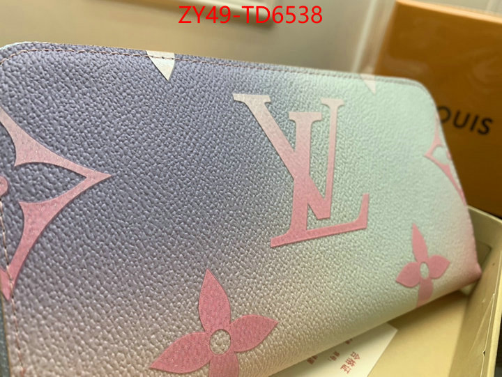 LV Bags(4A)-Wallet,designer 1:1 replica ,ID: TD6538,$: 49USD