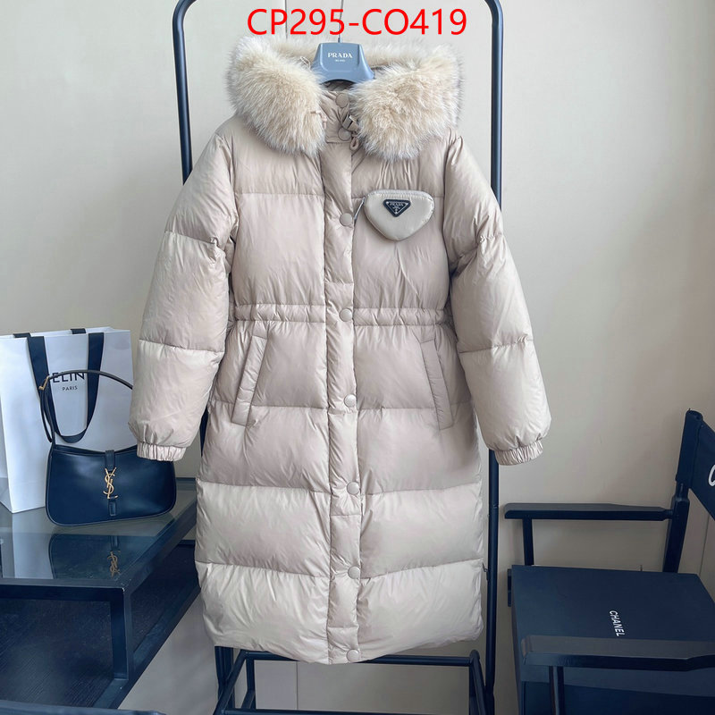 Down jacket Women-Prada,top quality replica , ID: CO419,$: 295USD