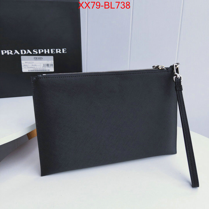 Prada Bags(TOP)-Clutch-,ID: BL738,$:79USD