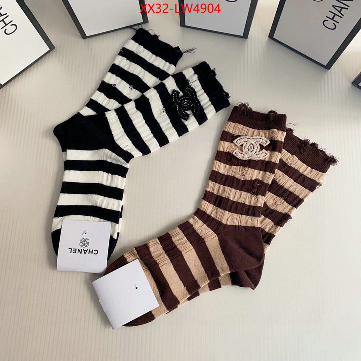 Sock-Chanel,replica aaaaa+ designer , ID: LW4904,$: 32USD