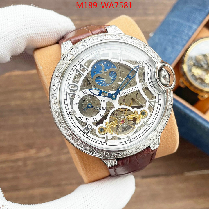 Watch(4A)-Cartier,best website for replica , ID: WA7581,$: 189USD