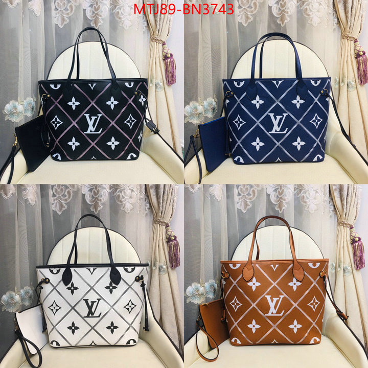 LV Bags(4A)-Neverfull-,wholesale replica shop ,ID: BN3743,$: 89USD