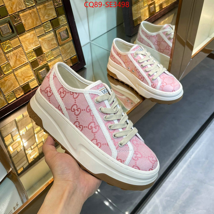 Women Shoes-Gucci,fake aaaaa , ID: SE3498,$: 89USD