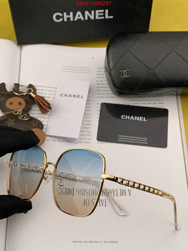 Glasses-Chanel,replica wholesale , ID: GW6297,$: 42USD