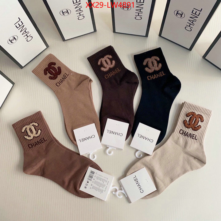 Sock-Chanel,from china , ID: LW4891,$: 29USD