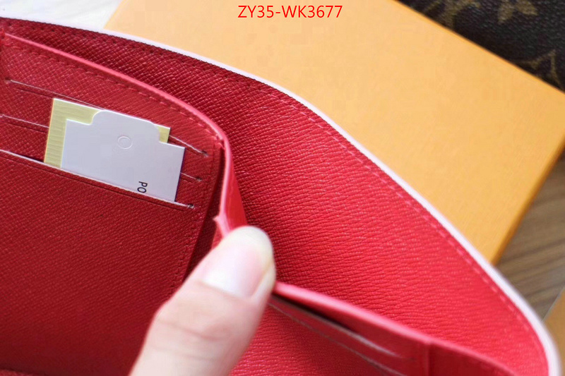 LV Bags(4A)-Wallet,ID: WK3677,$:35USD