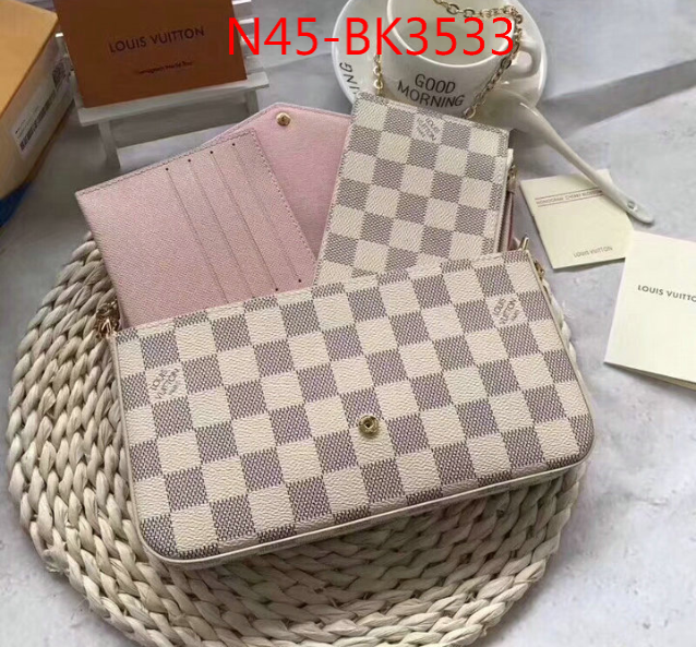 LV Bags(4A)-New Wave Multi-Pochette-,the best quality replica ,ID: BK3533,$: 45USD