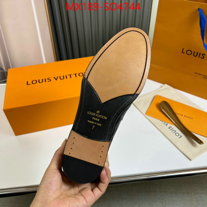 Men Shoes-LV,aaaaa replica designer , ID: SO4744,$: 189USD