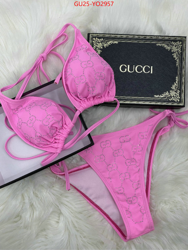 Swimsuit-GUCCI,luxury fake , ID: YO2957,$: 25USD